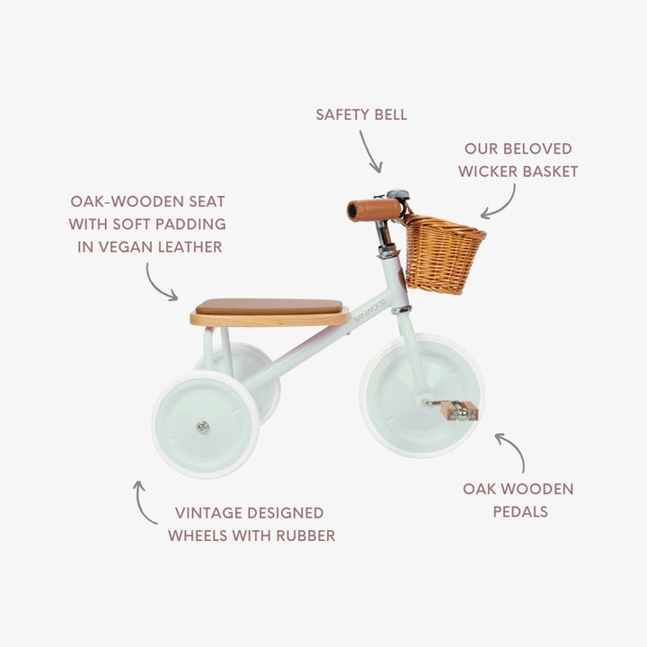 Banwood Trike Vintage - Pale Mint