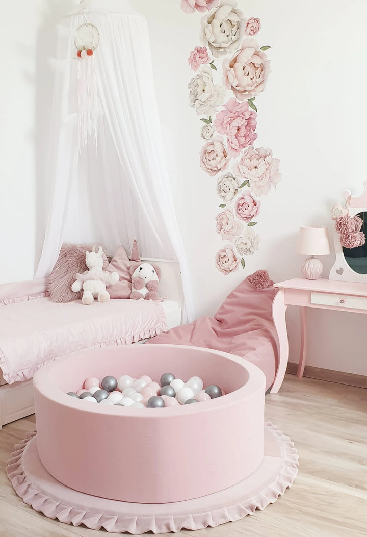 Monio for Kids Powder Pink Cotton Round Ball Pit