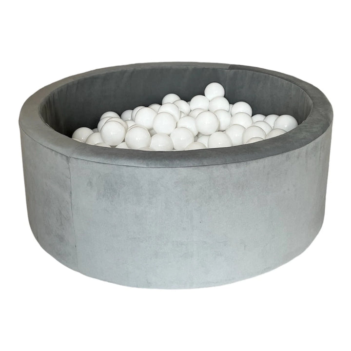 Monio for Kids Grey Cotton Trinity Round Ball Pit