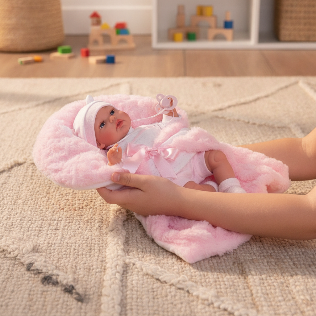 Small hands, easy hold - Antonio Juan Toneta Little Words Doll, 33cm, Nestoro