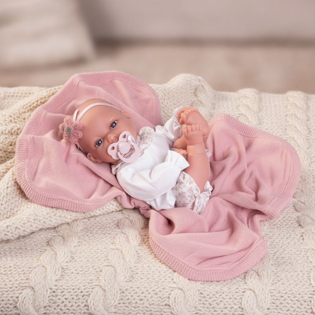 Wrapped for rest - Antonio Juan Toneta Doll with Blanket, 34cm, Nestoro