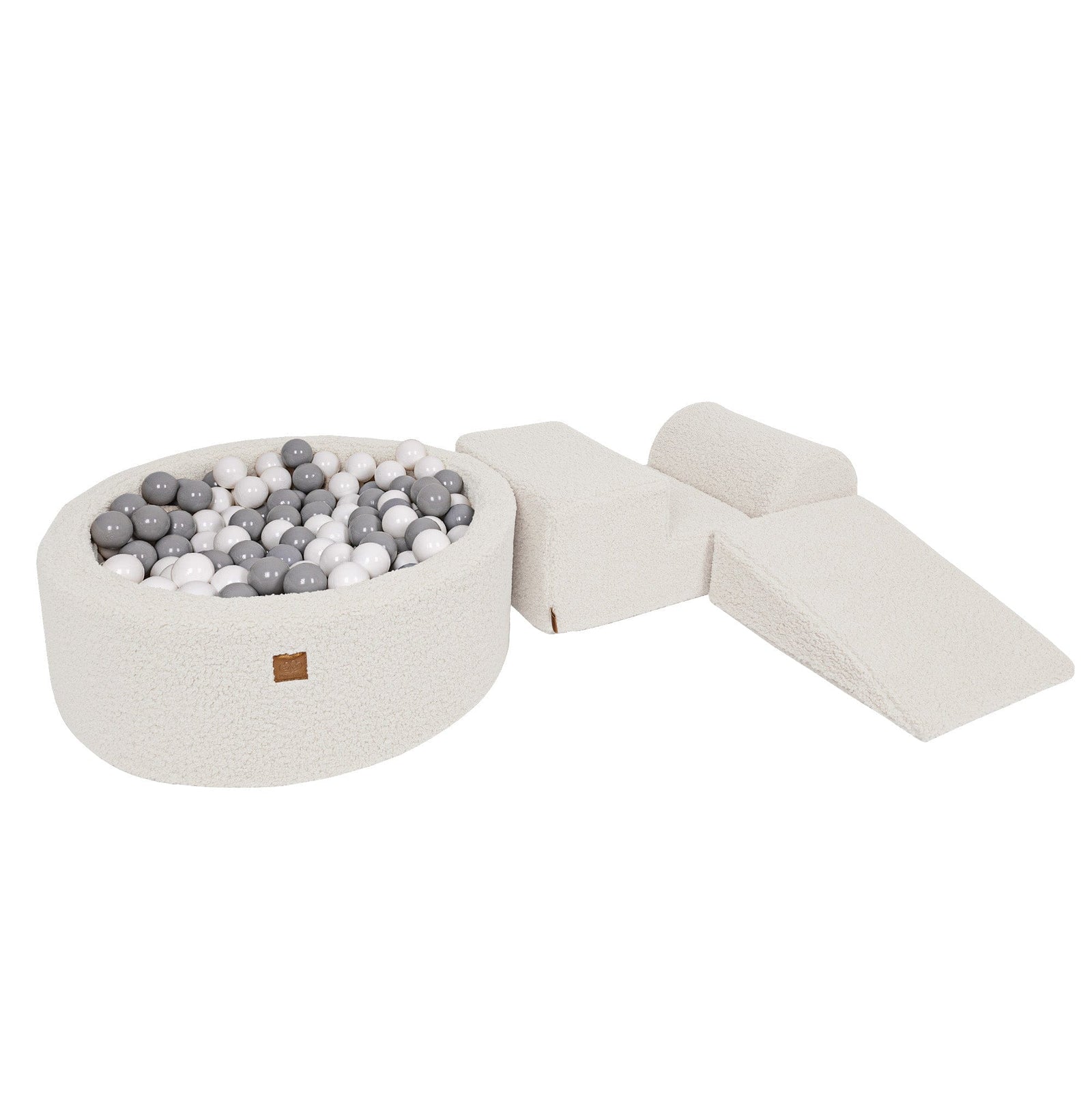 MeowBaby Soft Play Ball Pit - Bearly, Cream