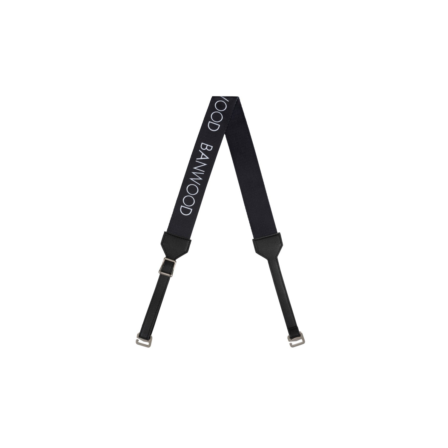 Black carry strap in A-frame layout with Banwood branding text visible