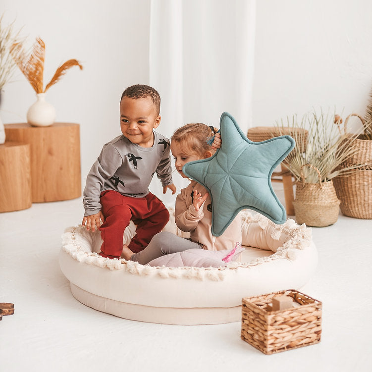 MINICAMP Mint Linen Sea Star Cushion