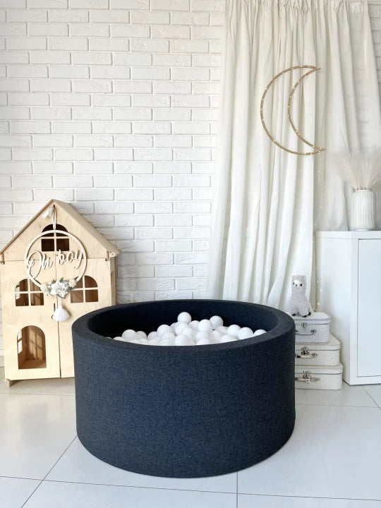Monio for Kids Graphite Cotton Round Ball Pit - lifestyle