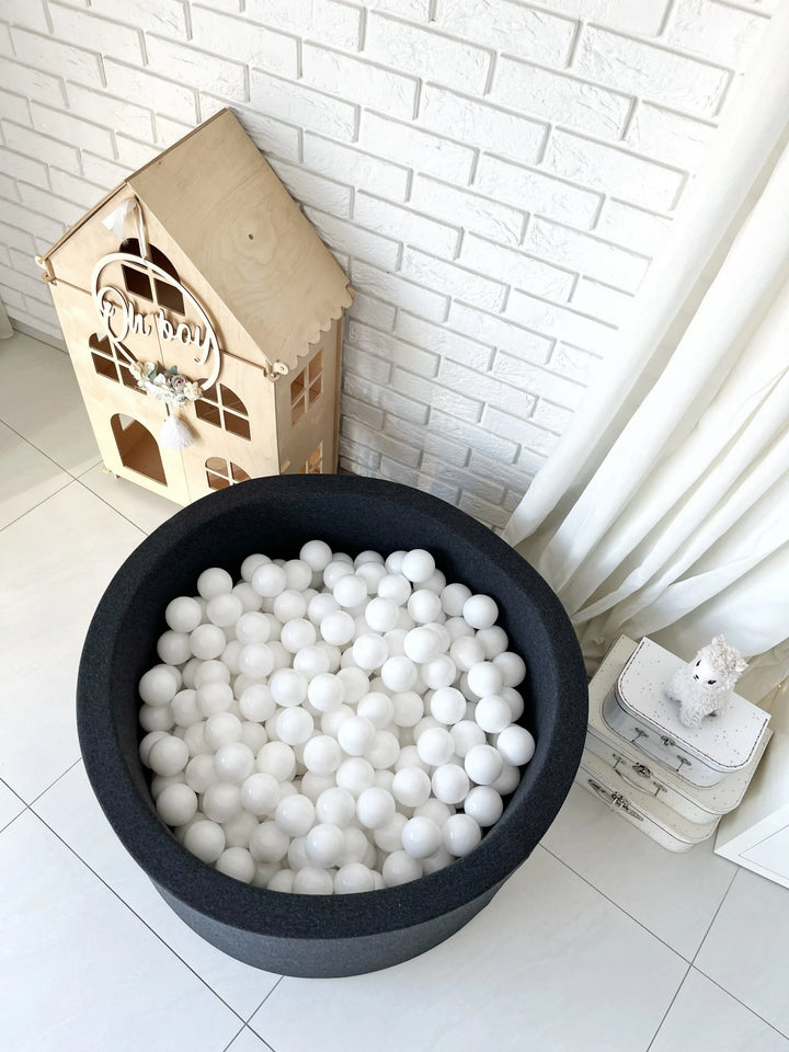 Monio for Kids Graphite Cotton Round Ball Pit