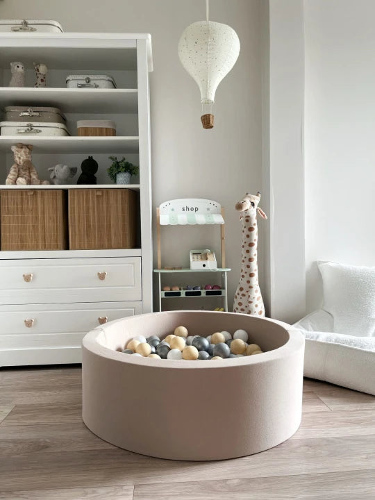 Monio for Kids Beige Cotton Round Ball Pit - lifestyle
