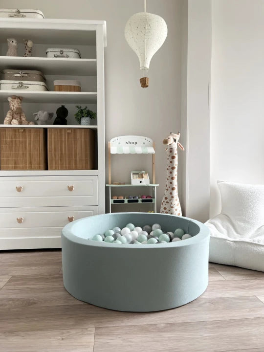 Monio for Kids Dirty Mint Cotton Round Ball Pit - lifestyle