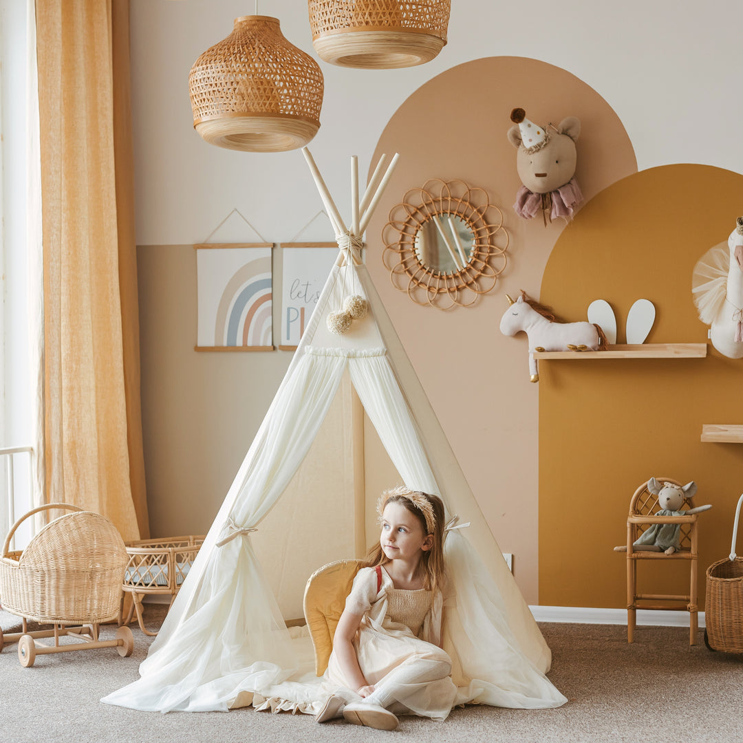 MINICAMP Fairy Play Teepee in Ecru