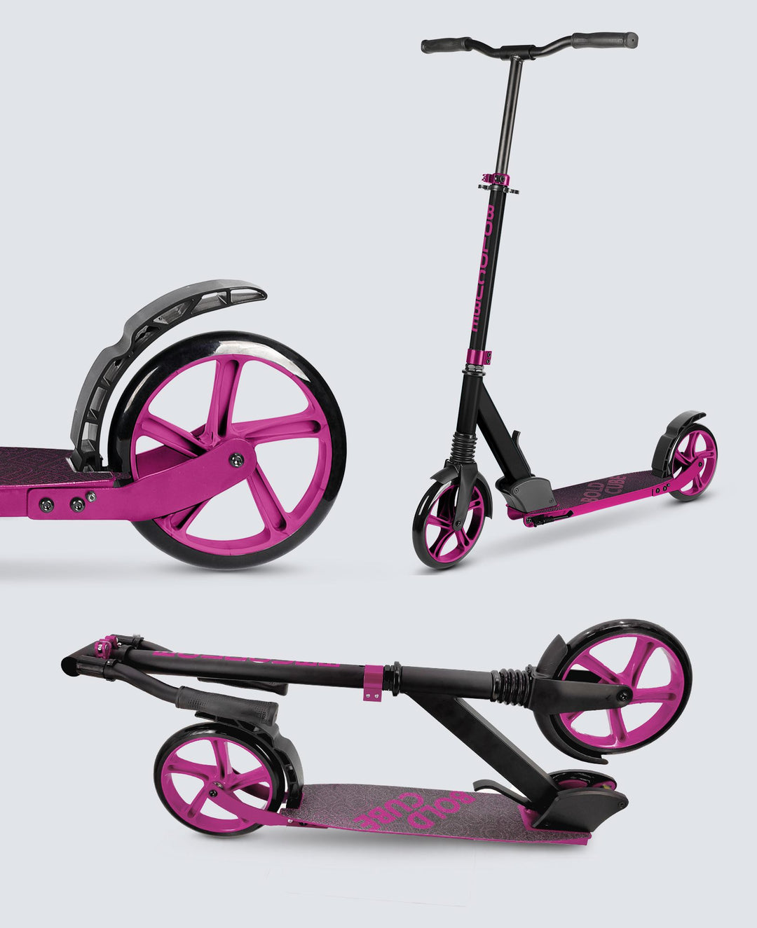 Magenta - Big 2 Wheel Scooter Mini Bee Big Wheeler