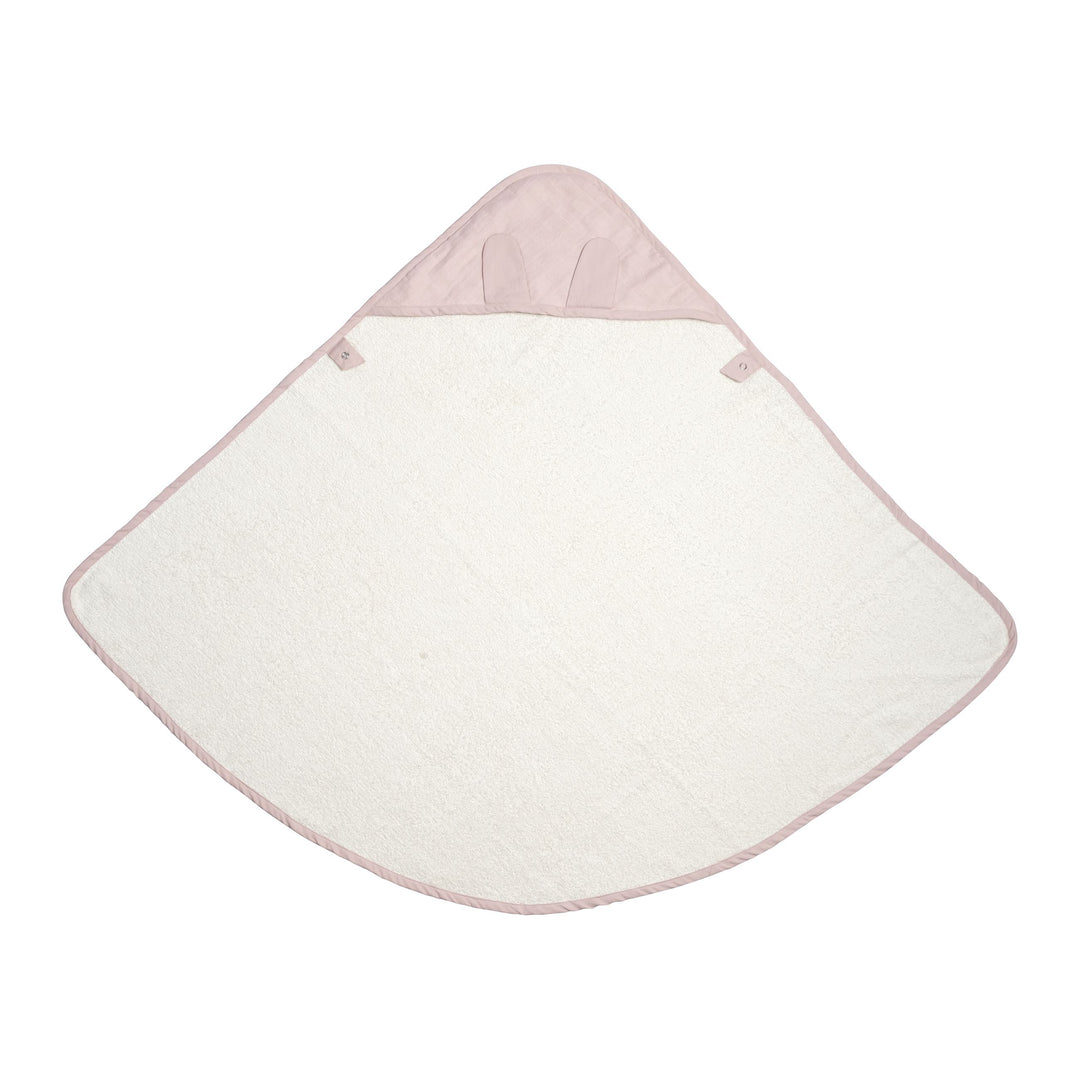 Mauve Bunny Organic Baby Towel Fabelab 