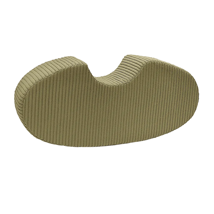 MeowBaby Aesthetic Bean Shape in Khaki, foam kidney-shaped play seat