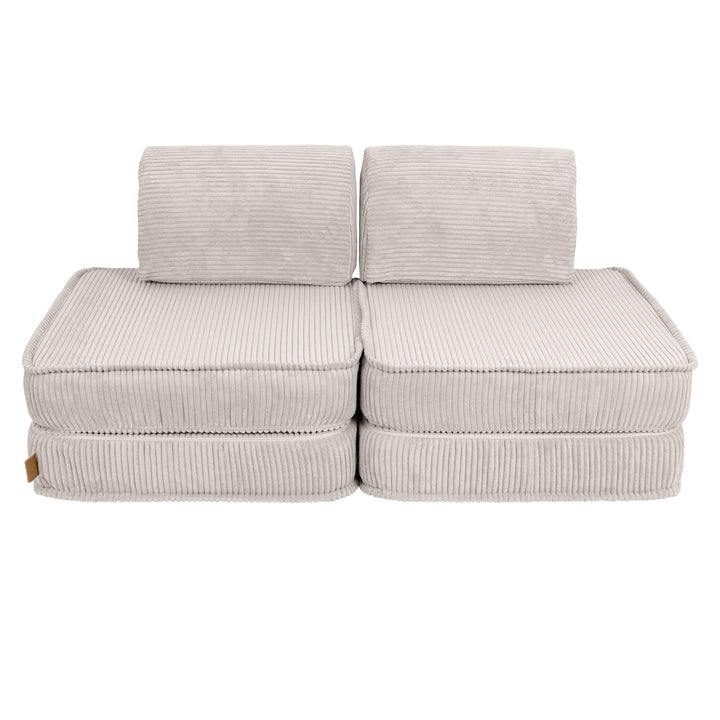 MeowBaby Aesthetic Pocket Kids Sofa - Basic - Ecru
