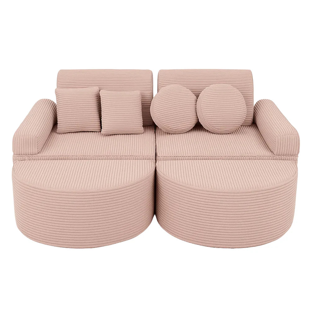 MeowBaby Aesthetic Pocket Kids Sofa - Max - Pink