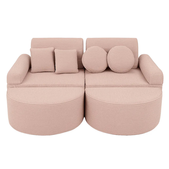 MeowBaby Aesthetic Pocket Kids Sofa - Max - Pink