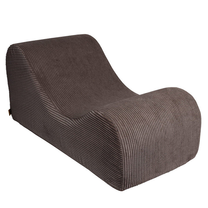 MeowBaby Aesthetic Wave Lounger - Brown, headrest detail