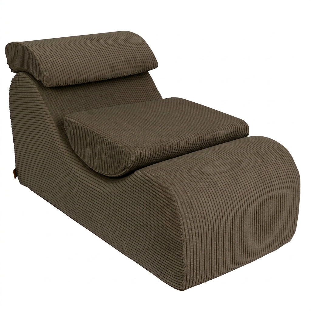 MeowBaby Aesthetic Wave Lounger - Khaki