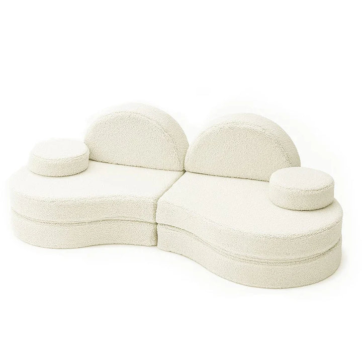MeowBaby Bearly Coccolo Modular Kids Sofa - Cream