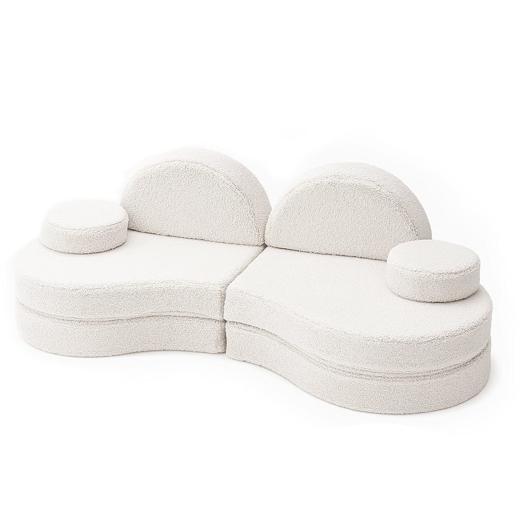 MeowBaby Bearly Coccolo Modular Kids Sofa - Off White