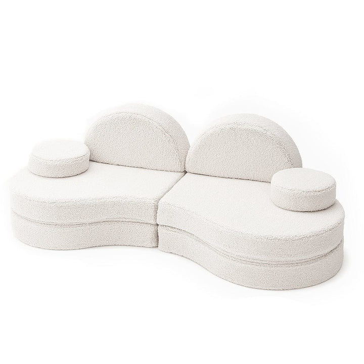 MeowBaby Bearly Coccolo Modular Kids Sofa - Off White