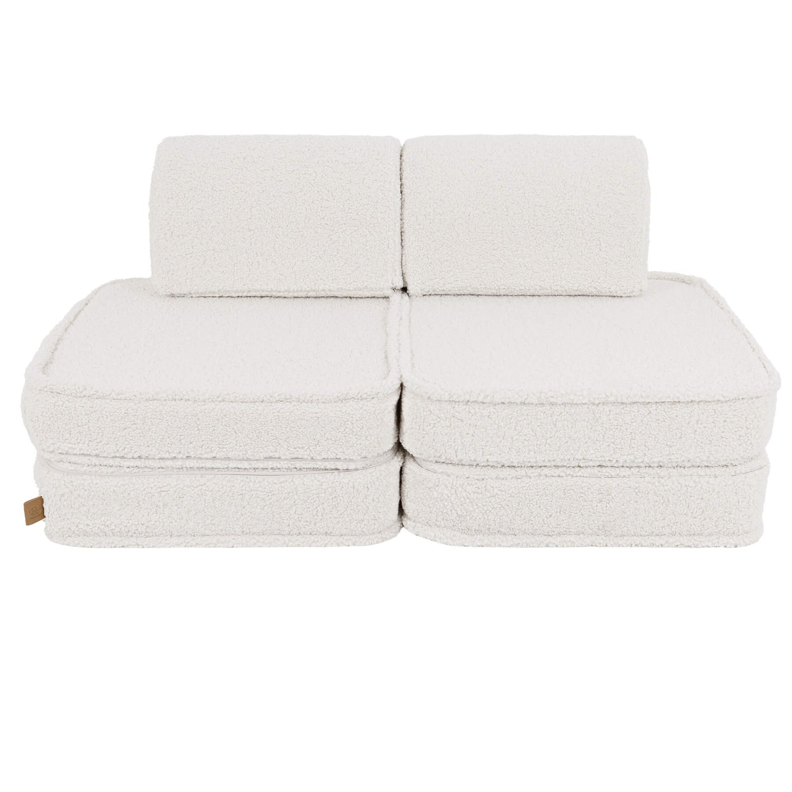 MeowBaby Bearly Pocket Kids Sofa - Basic - Cream
