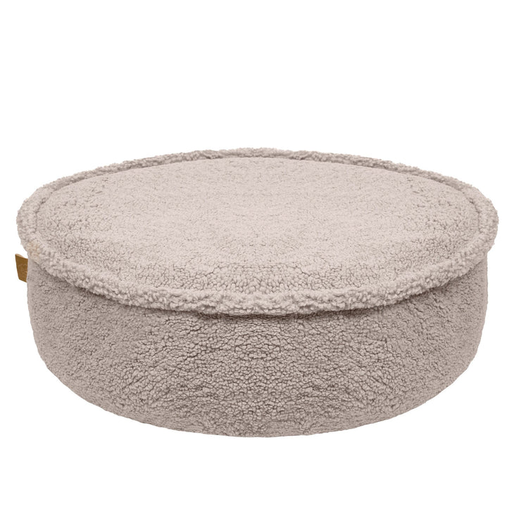 MeowBaby Round Pouf in Bearly Light grey