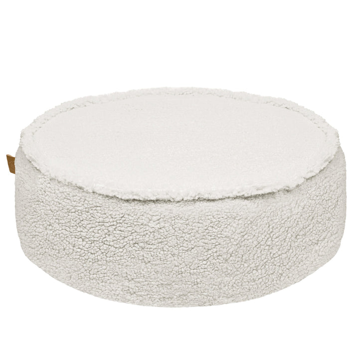 MeowBaby Round Pouf in Bearly White