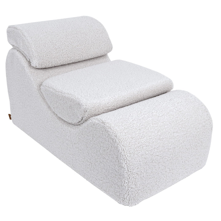 MeowBaby Bearly Wave Lounger - White
