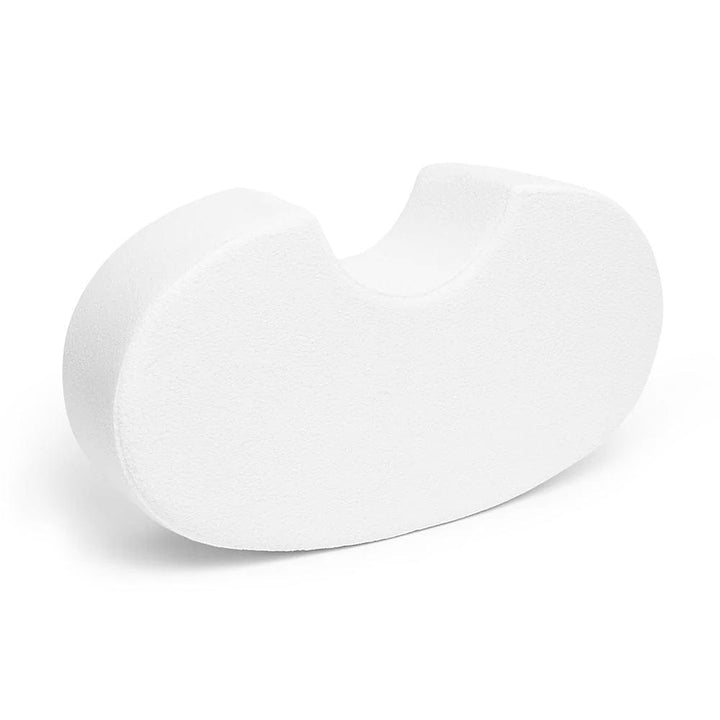 MeowBaby Boucle Bean Shape in White, foam kidney-shaped play seat