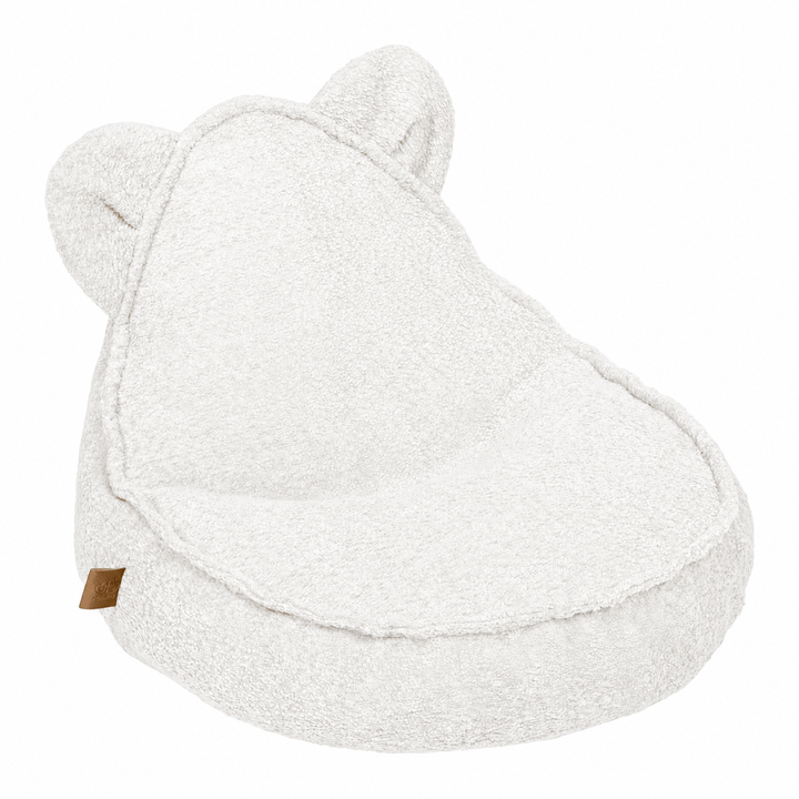 MeowBaby Boucle Teddy Sako Bag in White - children&