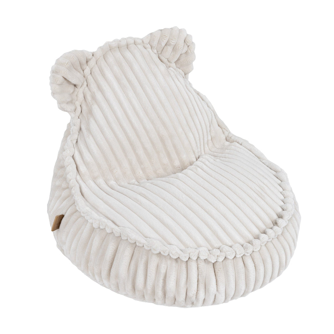 MeowBaby Churros Teddy Sako Bag in Cotton Candy White - children&