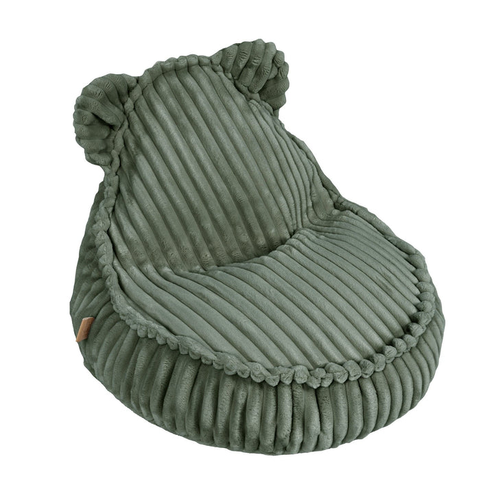 MeowBaby Churros Teddy Sako Bag in Olive Sage Green - children&