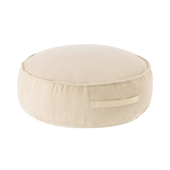 MeowBaby Round Pouf in Corduroy Sand