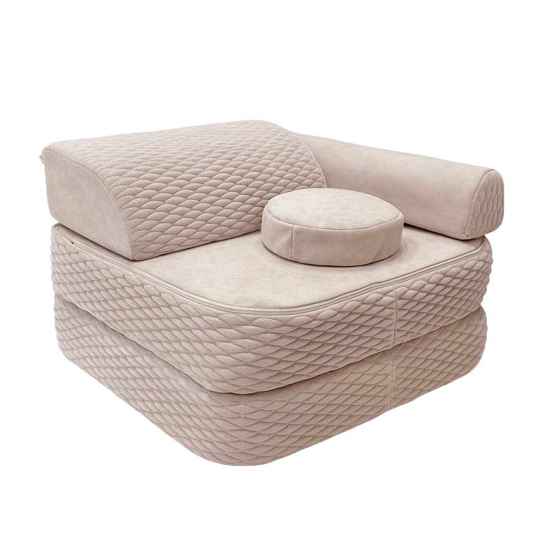 MeowBaby Dune Kids Play Armchair 60cm - Ivory