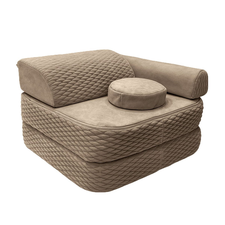MeowBaby Dune Kids Play Armchair 60cm - Stone Grey