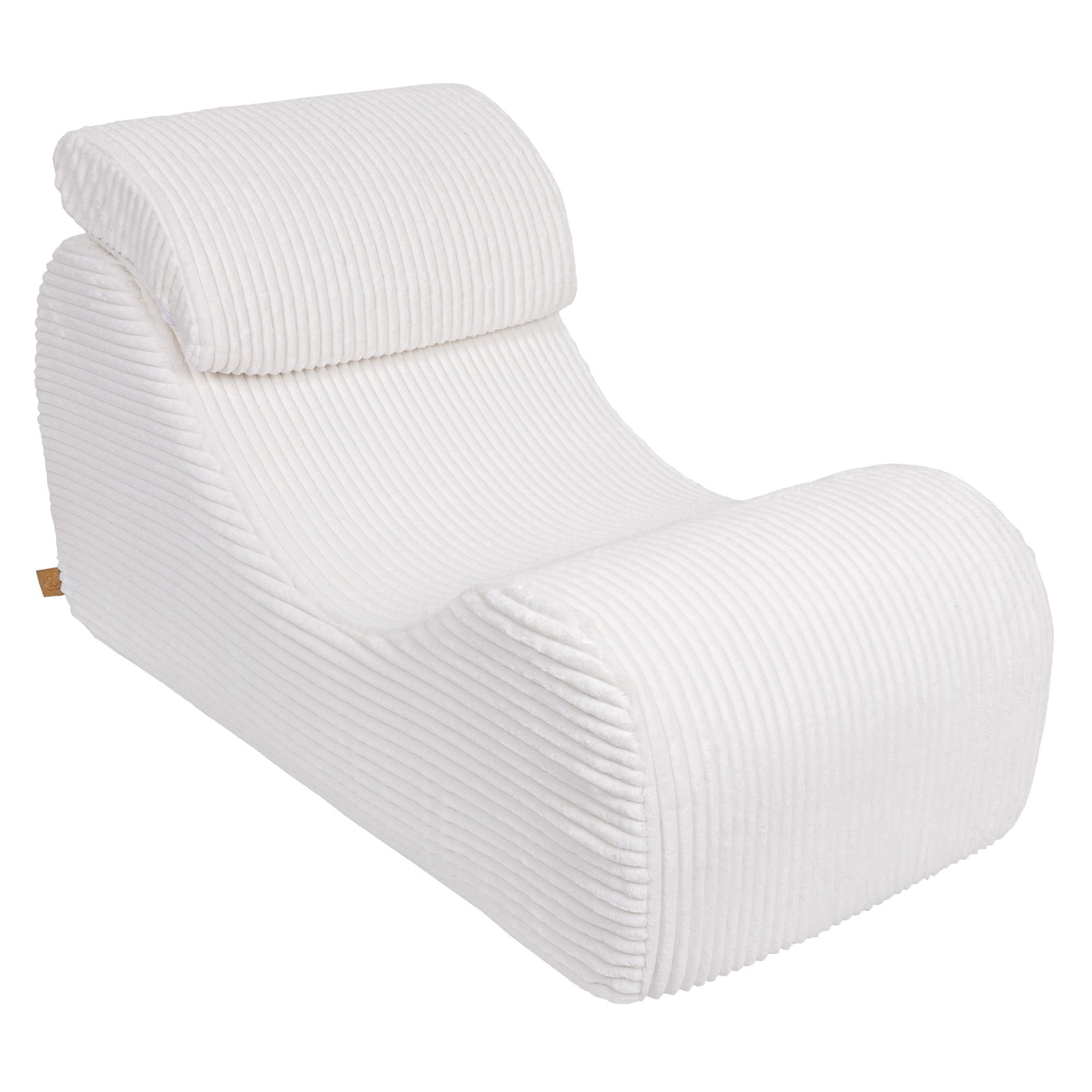 MeowBaby Furrycord Wave Lounger - White, side view