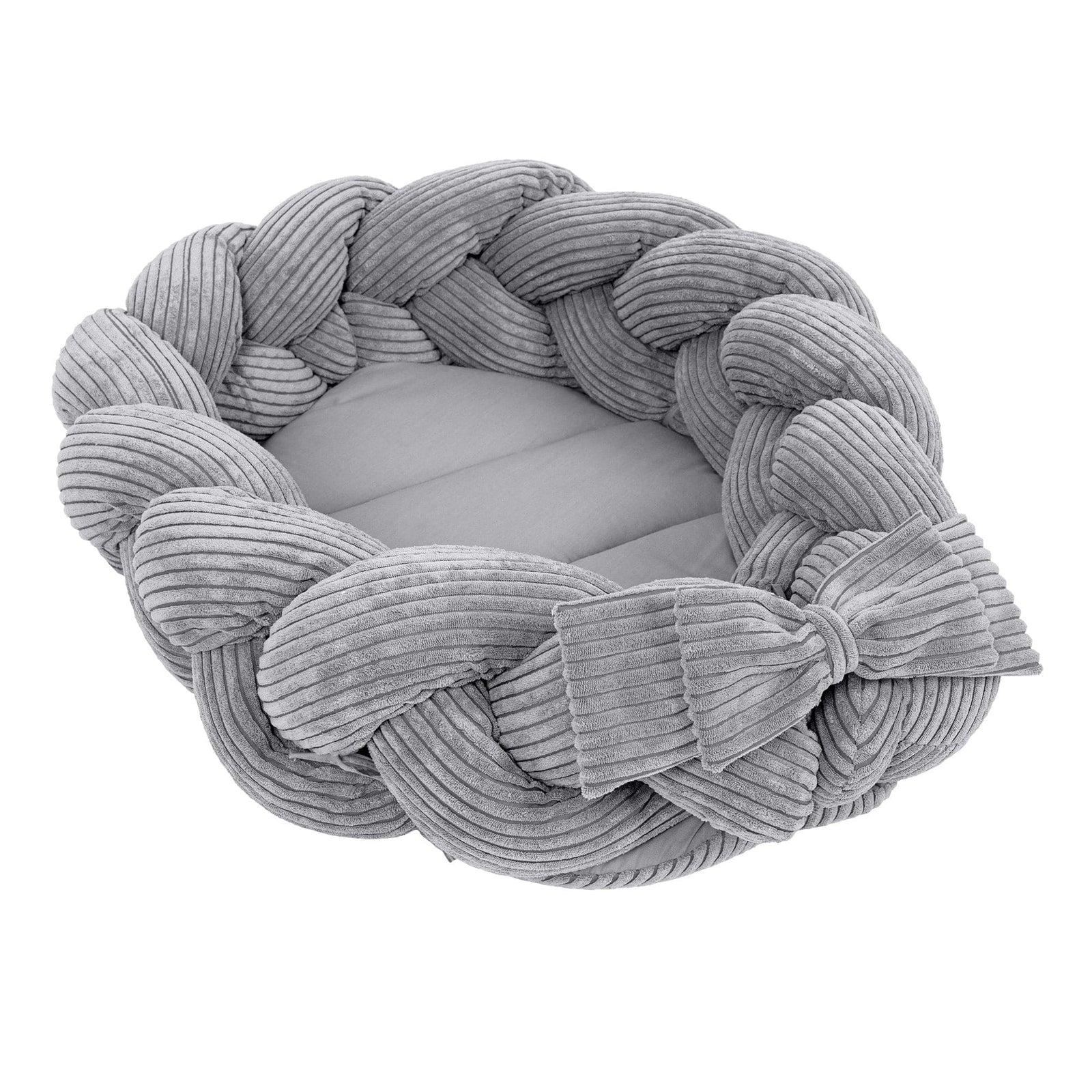MeowBaby Baby Nest Playmat, Corduroy Grey