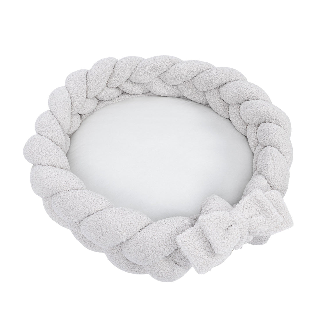 MeowBaby Baby Nest Playmat, Teddy Off White