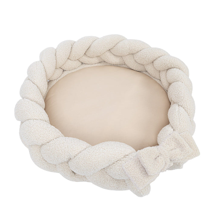 MeowBaby Baby Nest Playmat, Teddy Cream