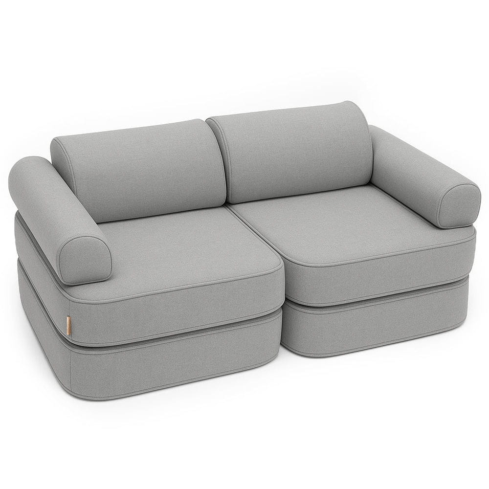 MeowBaby Outzy Pocket Kids Sofa 120cm - Feather Fog Grey