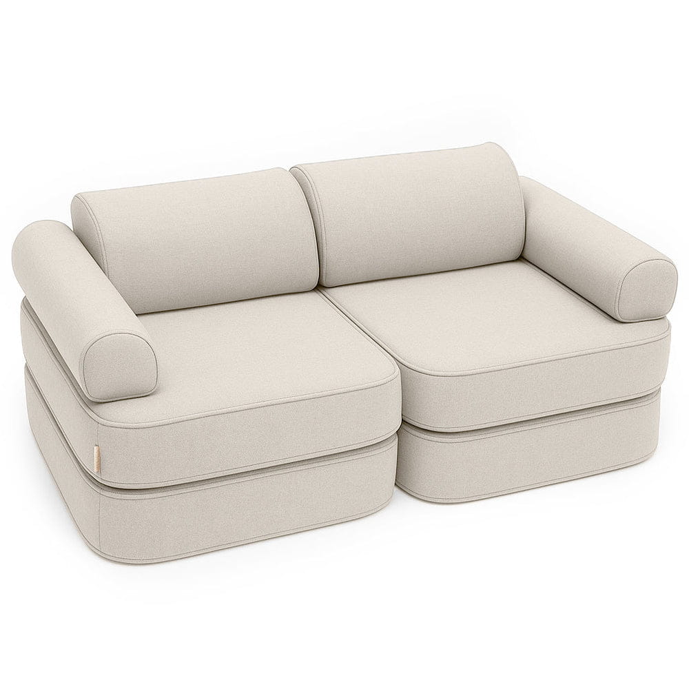 MeowBaby Outzy Pocket Kids Sofa 120cm - Oat Blush Beige