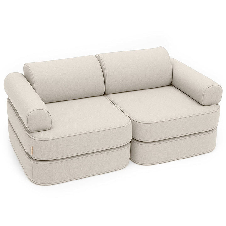 MeowBaby Outzy Pocket Kids Sofa 120cm - Oat Blush Beige