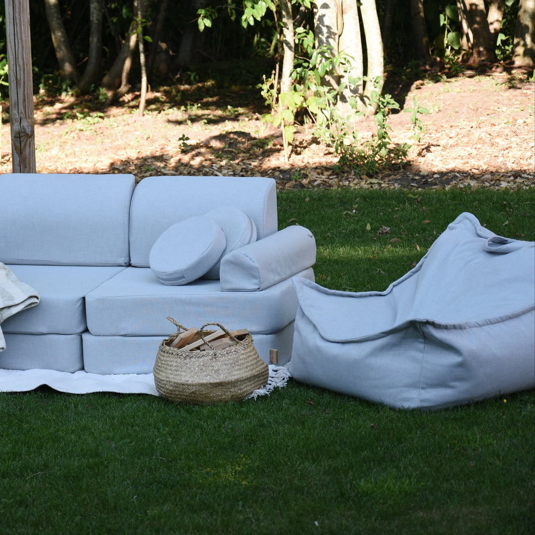 MeowBaby Outzy Sako Bean Bag — garden lifestyle shot
