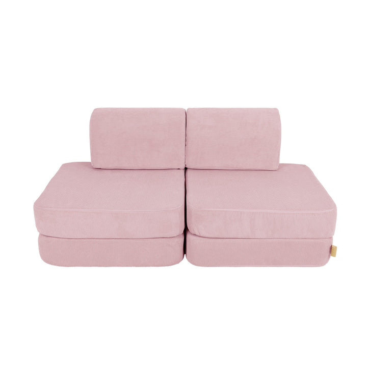 MeowBaby Slimcord Pocket Kids Sofa - Basic - Pink