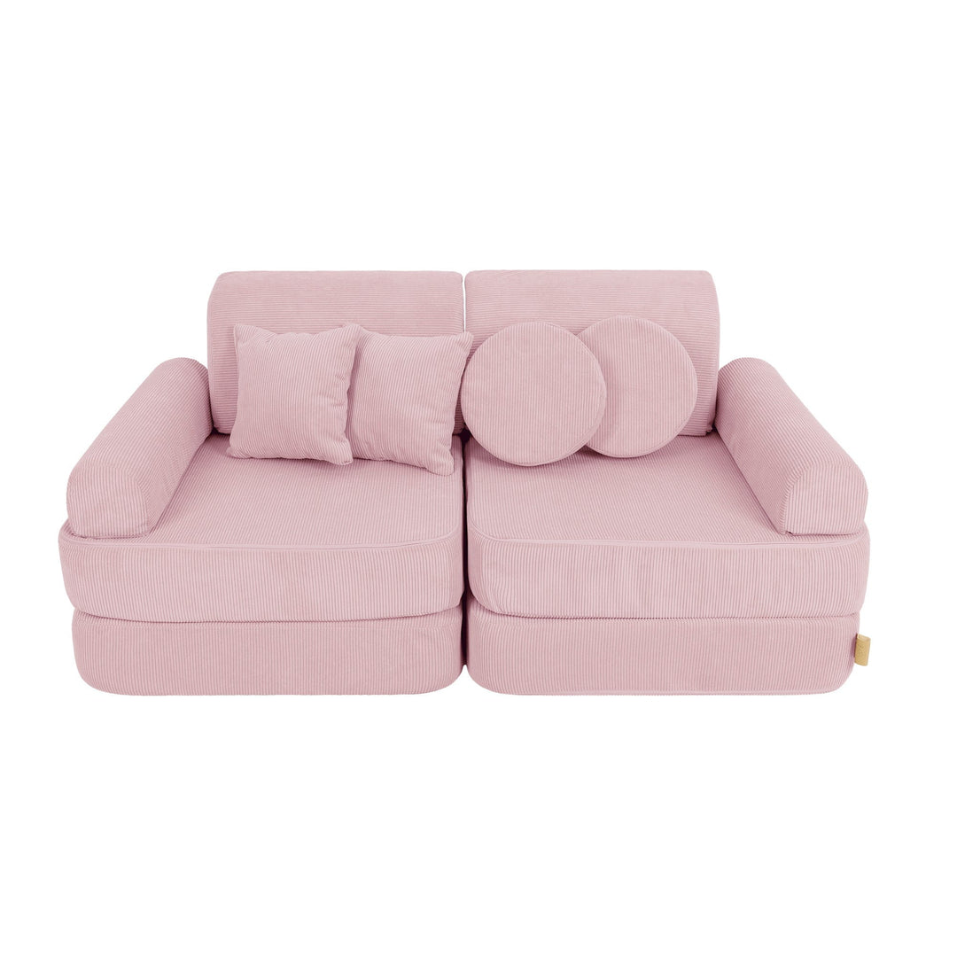MeowBaby Slimcord Pocket Kids Sofa - Plus - Pink