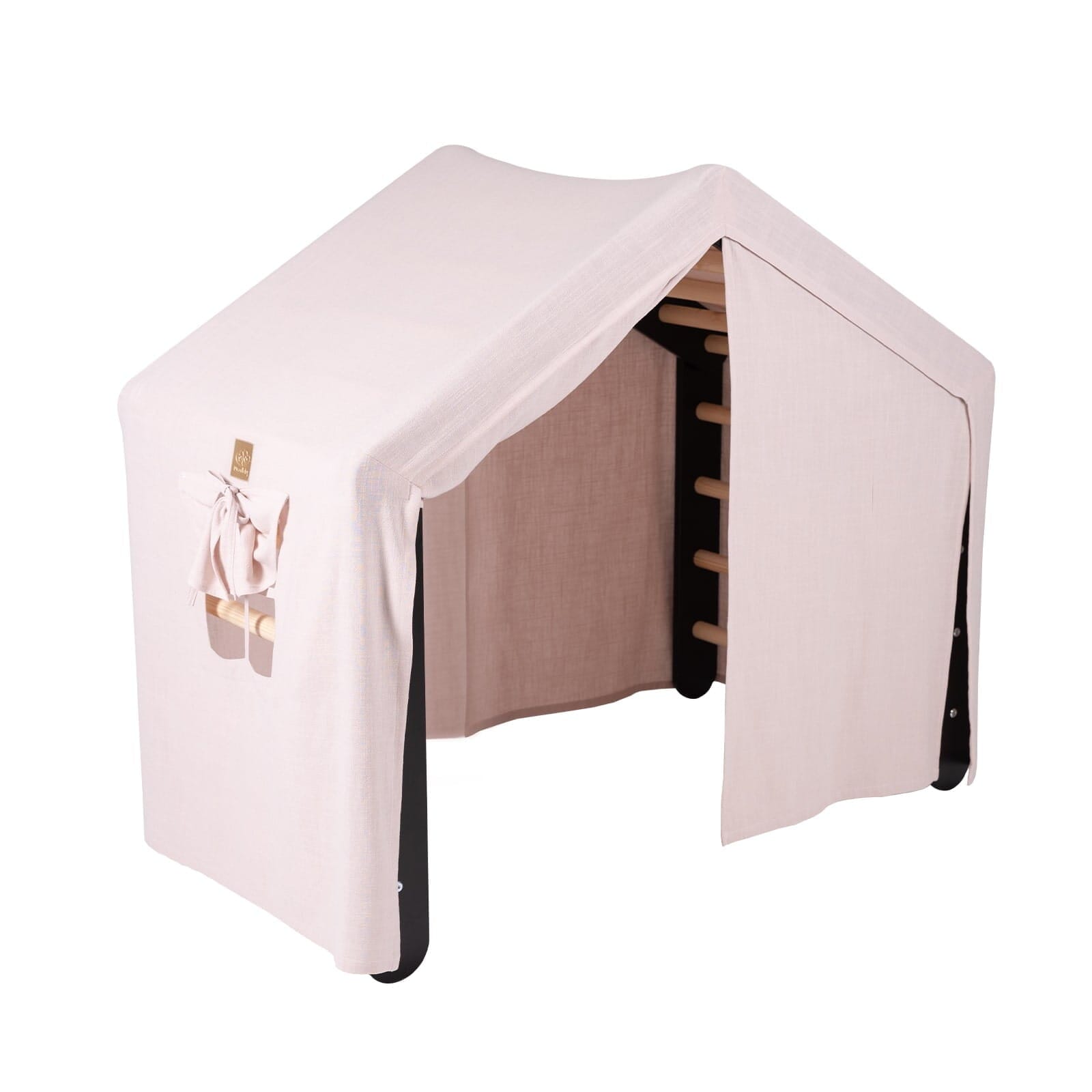 MeowBaby House & Ladder Climbing Set, Pink tent, Black ladder