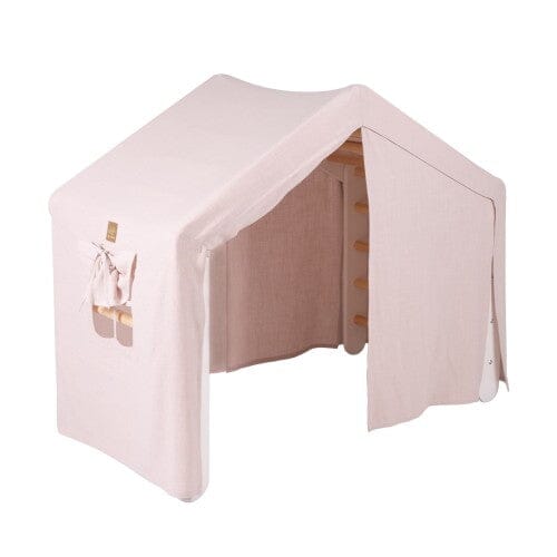 MeowBaby House &amp; Ladder Climbing Set, Pink tent, White ladder