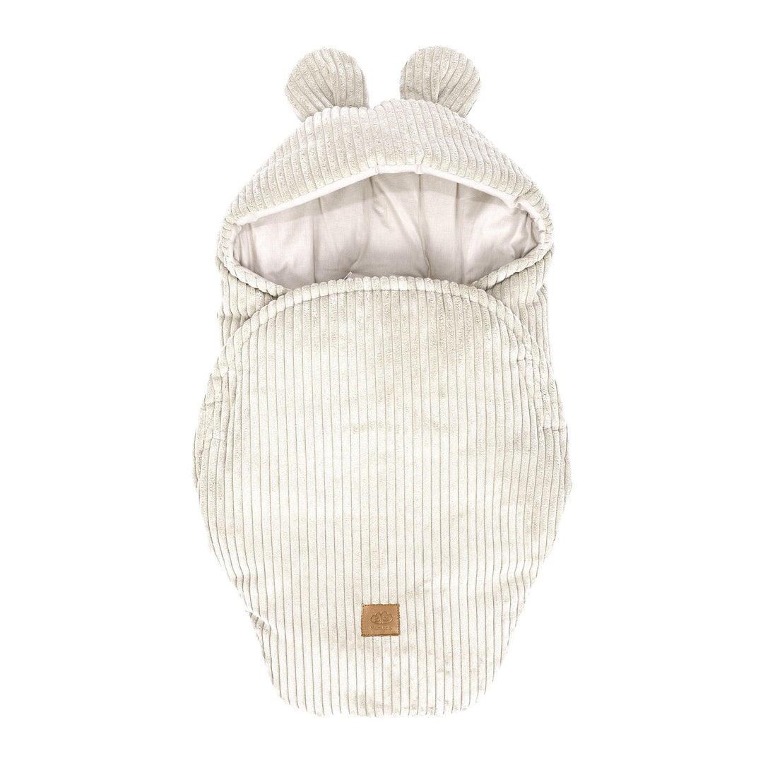MeowBaby Square Swing baby swing seat in Vanilla corduroy