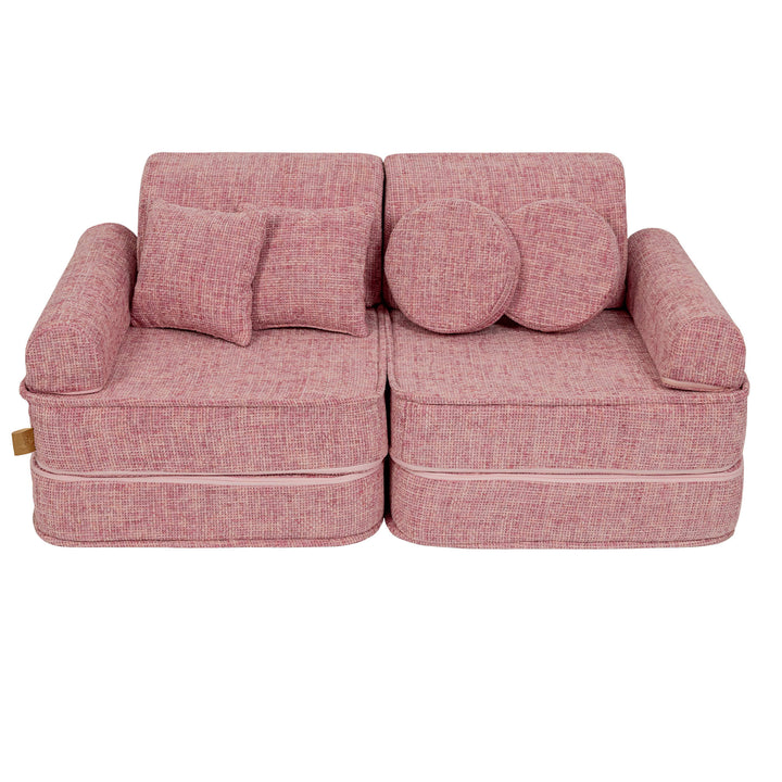 MeowBaby Tangle Pocket Kids Sofa - Plus - Bubblegum Pink