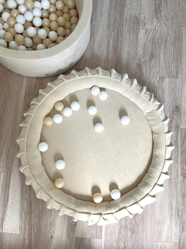 Monio for Kids Cream Velvet Padded Nest Playmat Play Mats MONIO for Kids 